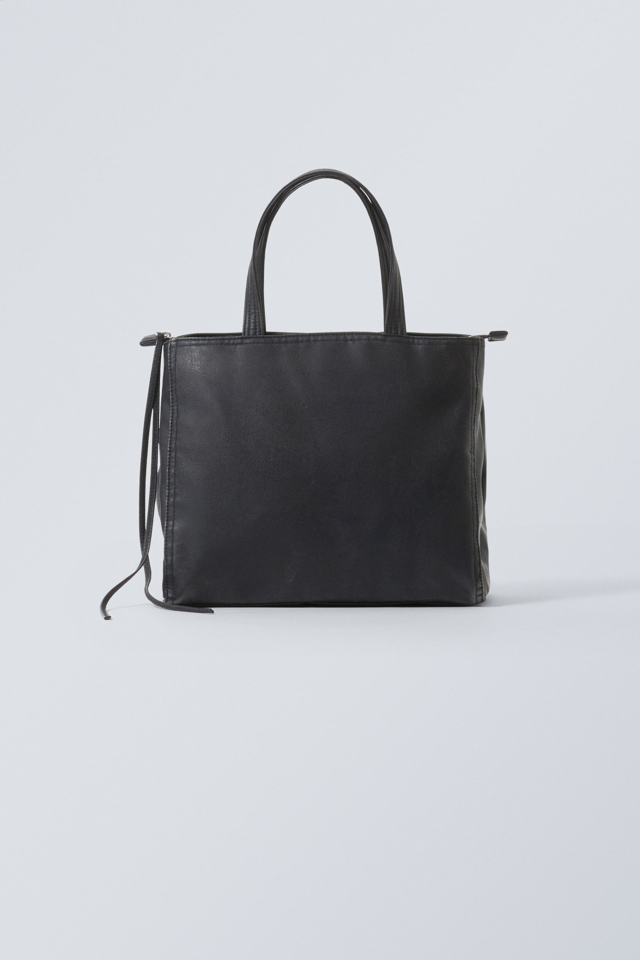 #272628 - Medium Faux Leather Tote Bag - 1