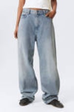 Blue Fade - Mittelblau - Galaxy Loose Straight Leg Jeans - 3