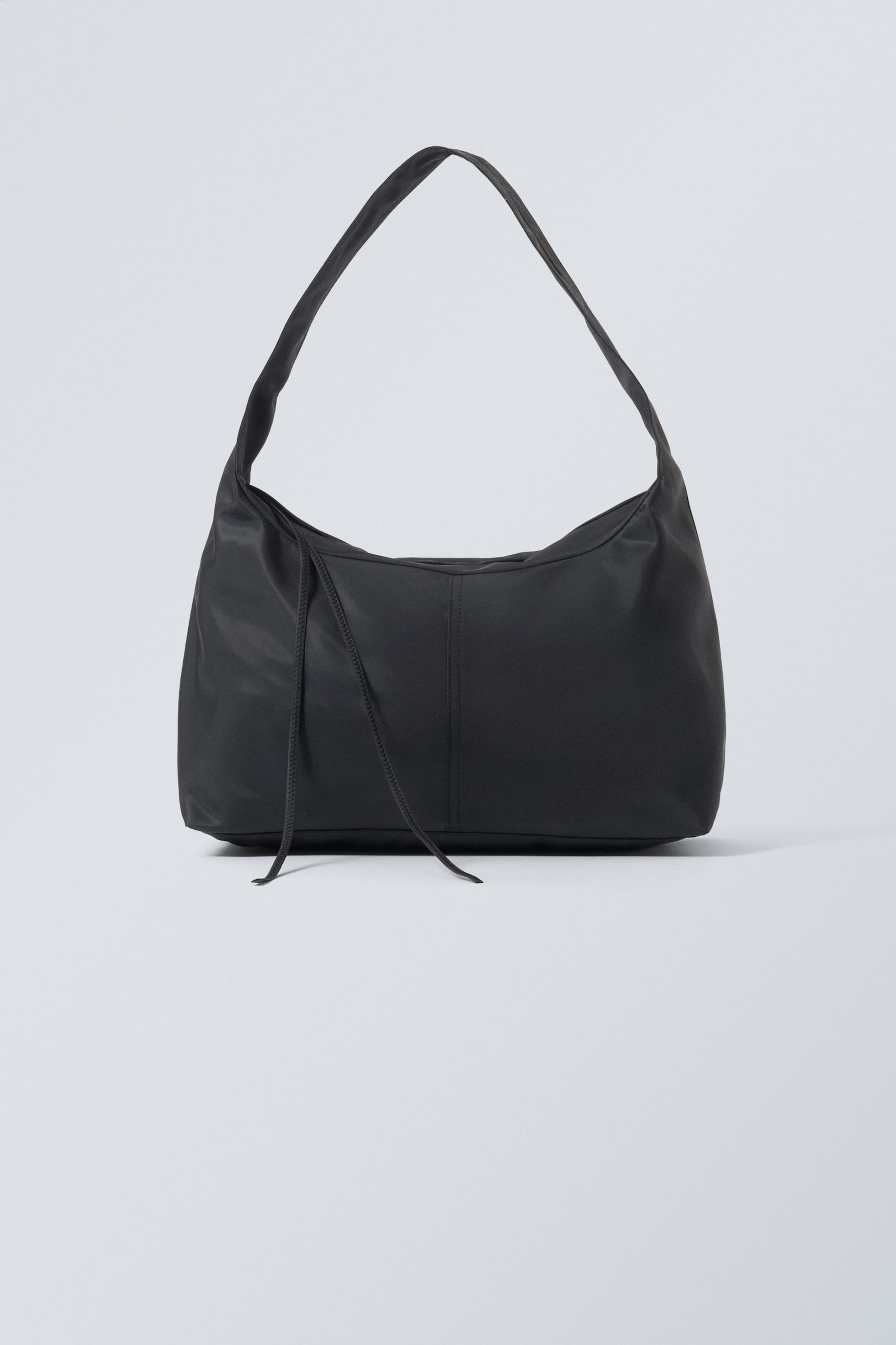 Black - Rectangular Shoulder Bag - 1