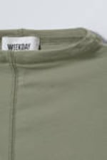 Khaki Green - Jen Mockneck Top - 1