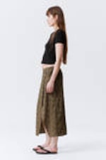 Dark Mole - Sequin Wrap Midi Skirt - 2