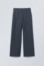 Navy - Emily Low Waist Suiting Trousers - 0