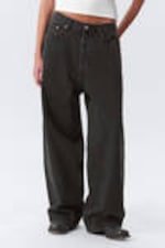 Tuned Black - Black - Astro Loose Baggy Leg Jeans - 2