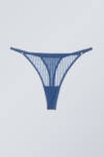 Blue - 2-pack Zelda Lace Thong - 0