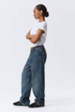 Moss Blue - Galaxy Loose Straight Leg Jeans - 6