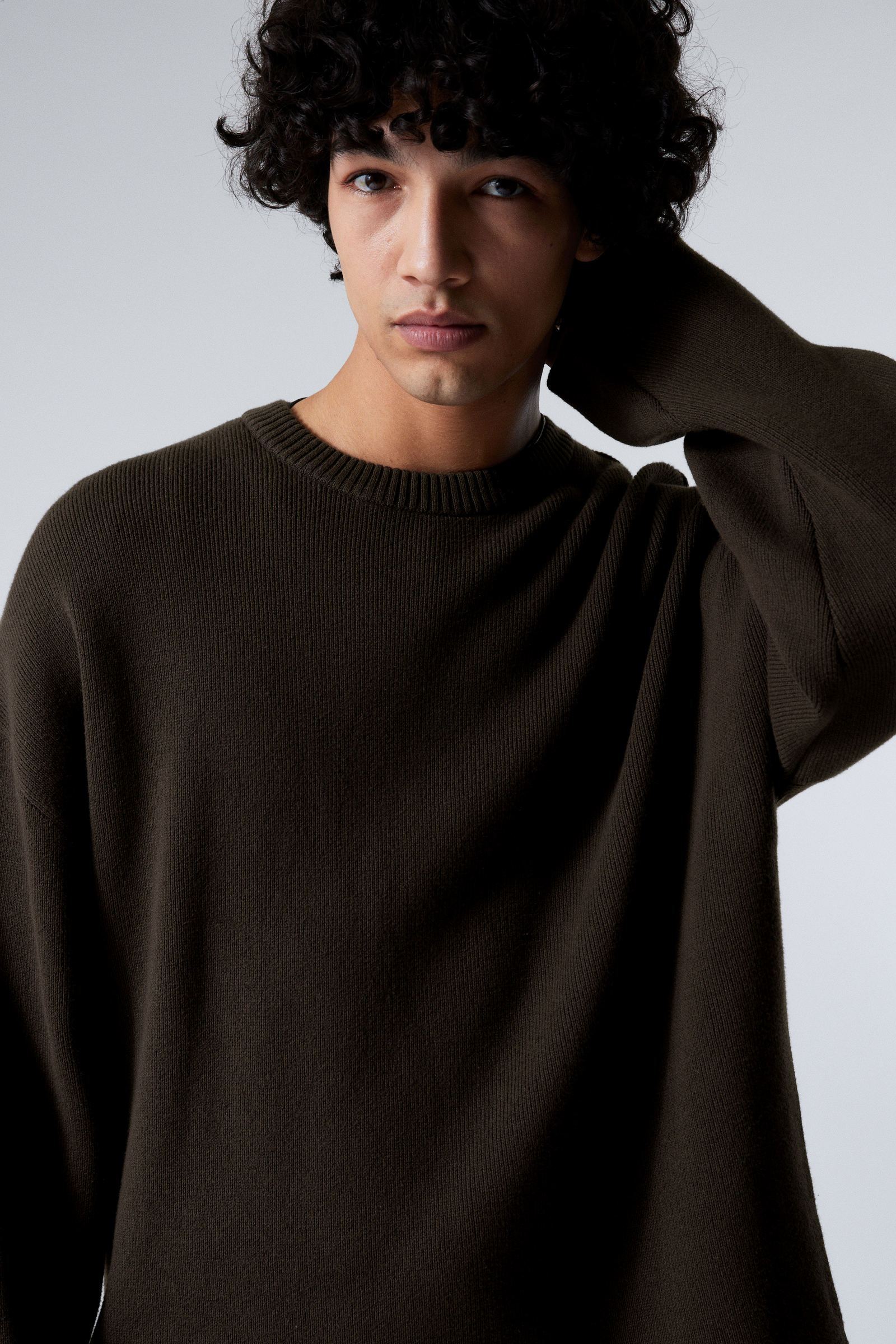 bobby relaxed knitted polo sweater - Dark Grey | Weekday WW bobby relaxed knitted polo sweater - Dark Grey | Weekday WW