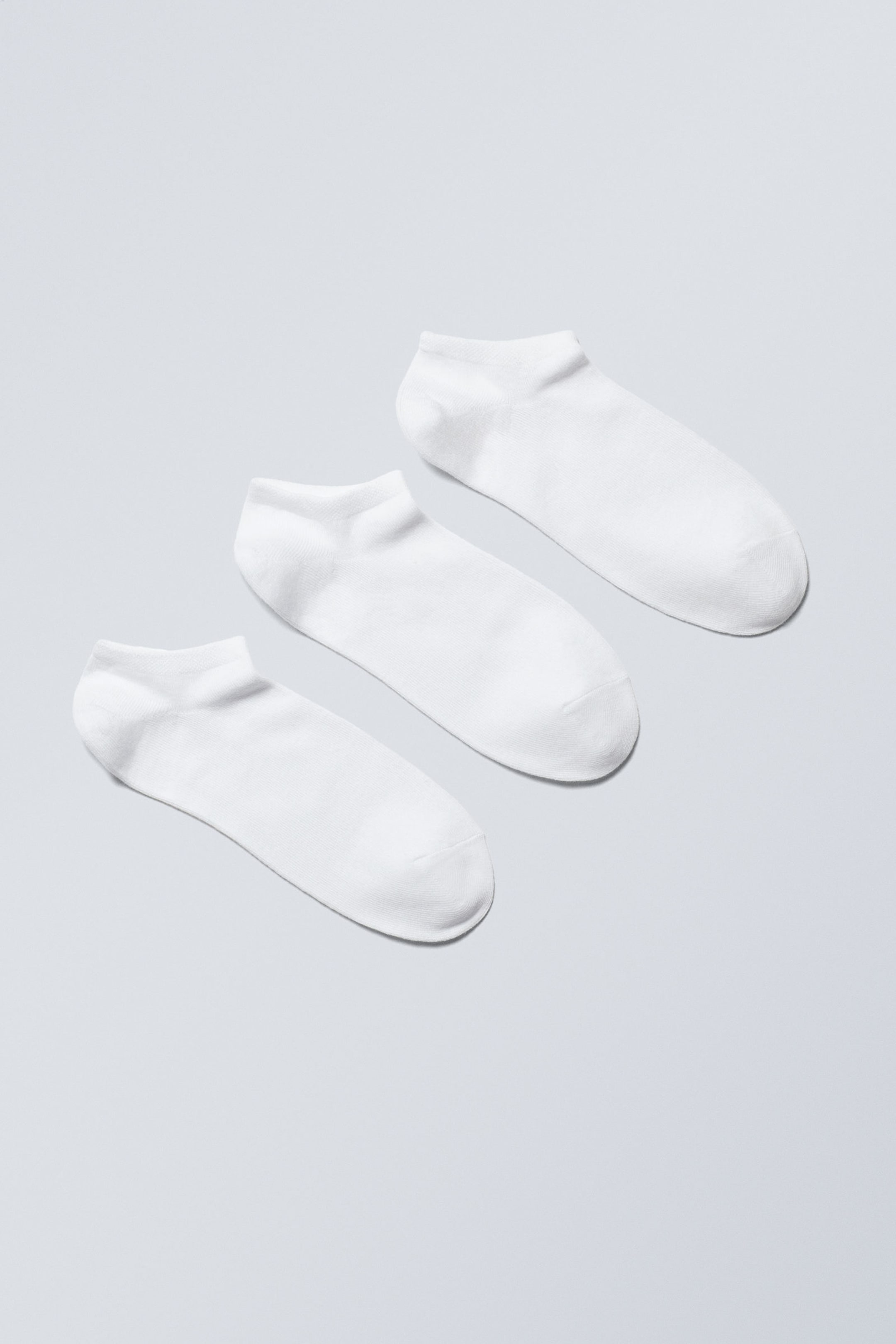 White - 3-pack Low Cotton Trainer Socks - 0