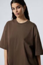 Dark Brown - Oversized T-shirt - 1