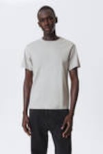 Light Grey - Short Boxy Heavyweight T-shirt - 0