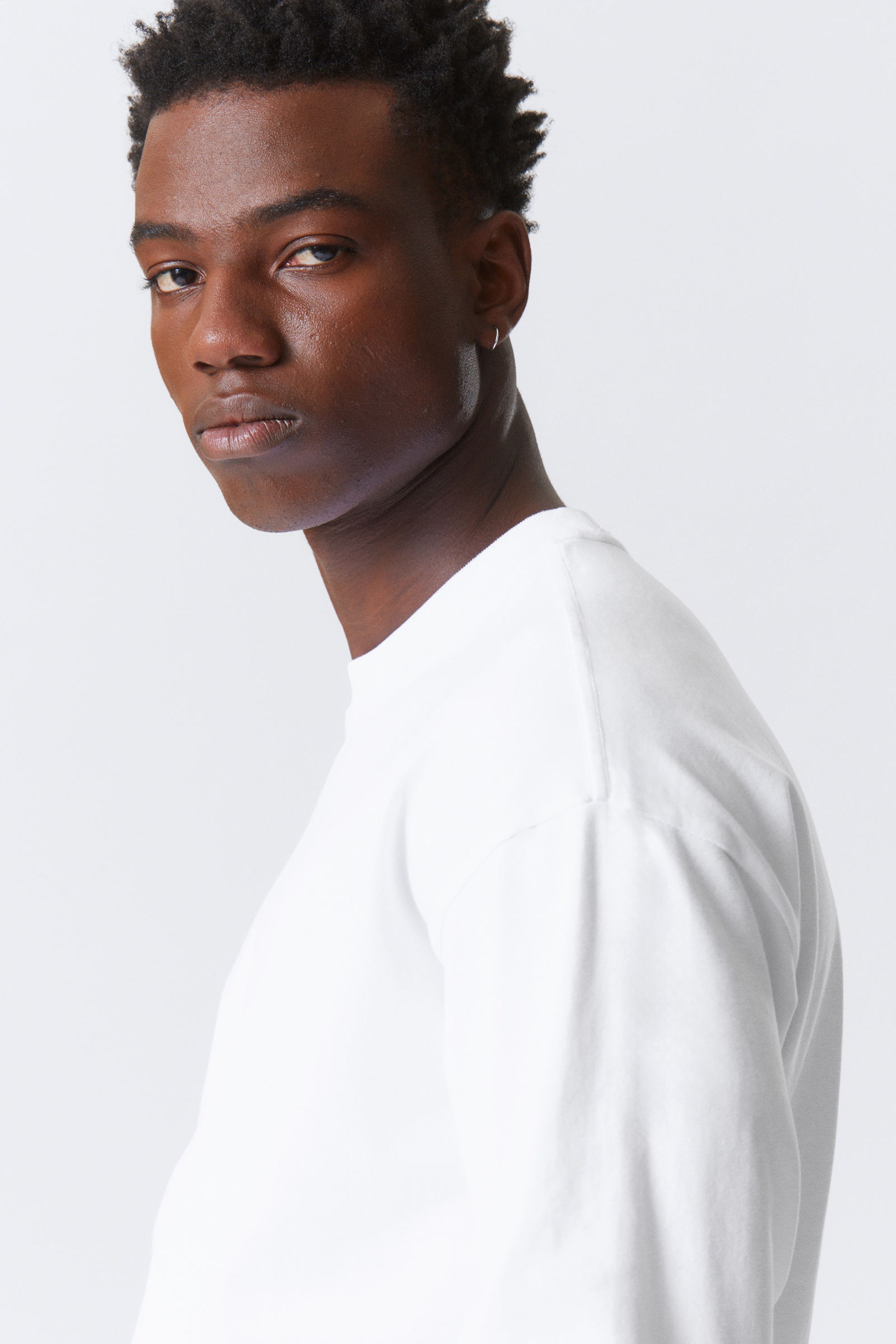#FFFFFF - Great Boxy Long Sleeve T-shirt - 2