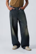 Deep Ocean Blue - Dark Blue - Astro Loose Baggy Leg Jeans - 5