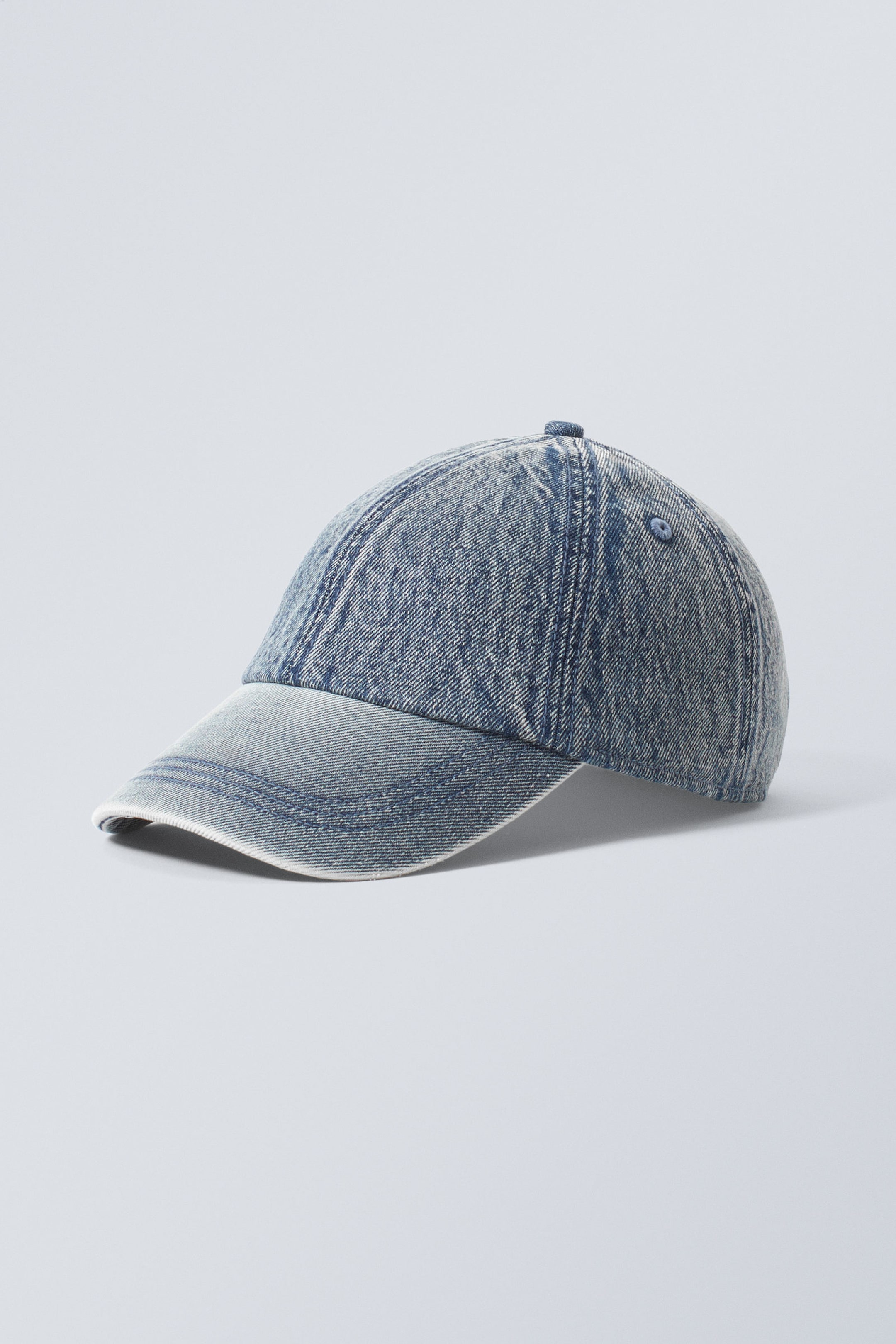 Blau - Baseball-Cap aus Denim - 0