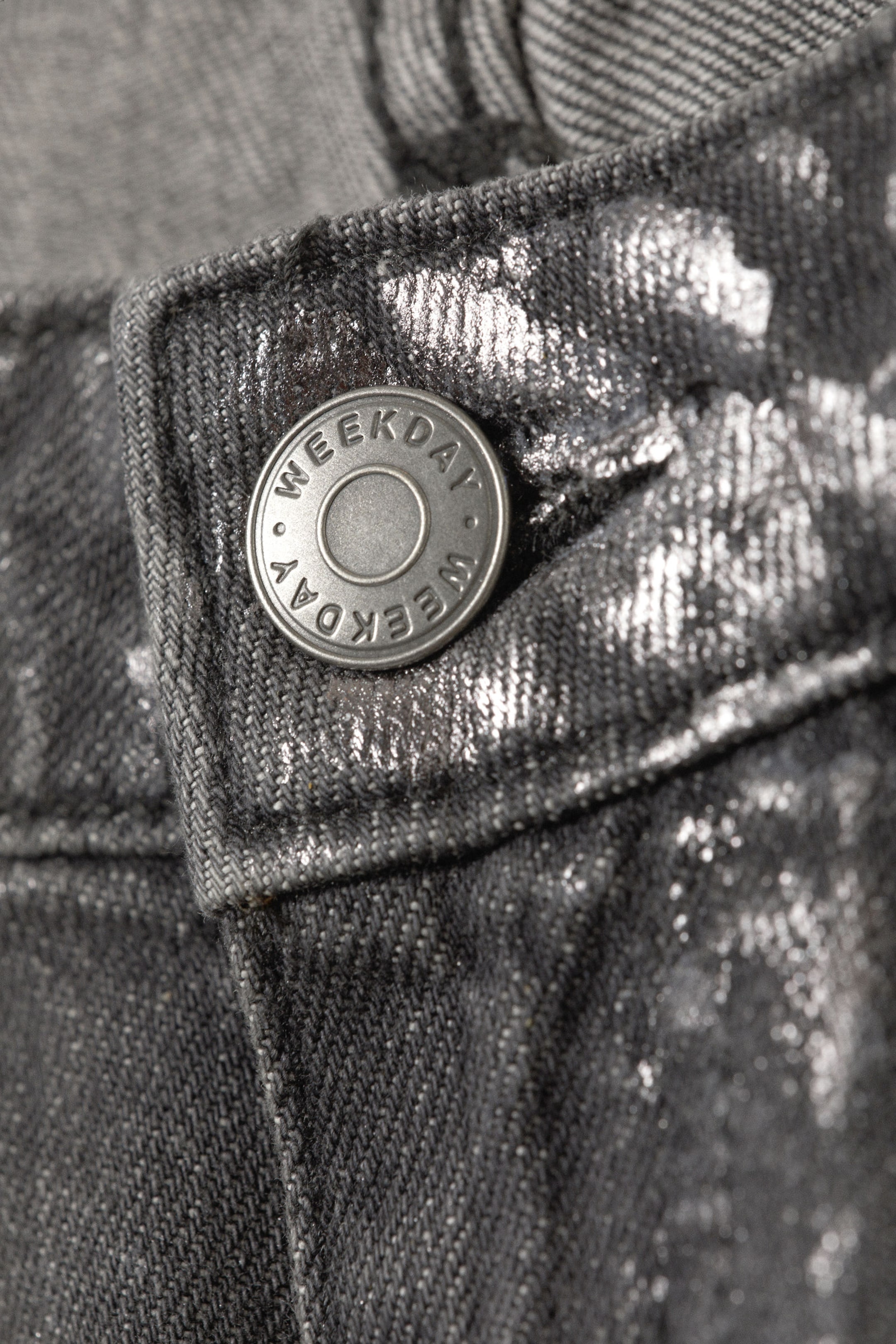 nova foil low slim bootcut jeans - Metal Grey | Weekday WW