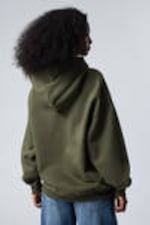 Dark Khaki Green - Oversized Heavyweight Hoodie - 3