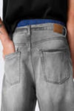 Black Grumble - Astro Denim Loose Baggy Shorts - 4