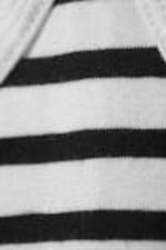 Black & White Stripe - Fitted Strappy Scoop Neck Singlet - 3