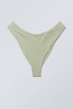 Light Green Shimmer - Scoop Bikini Bottoms - 0