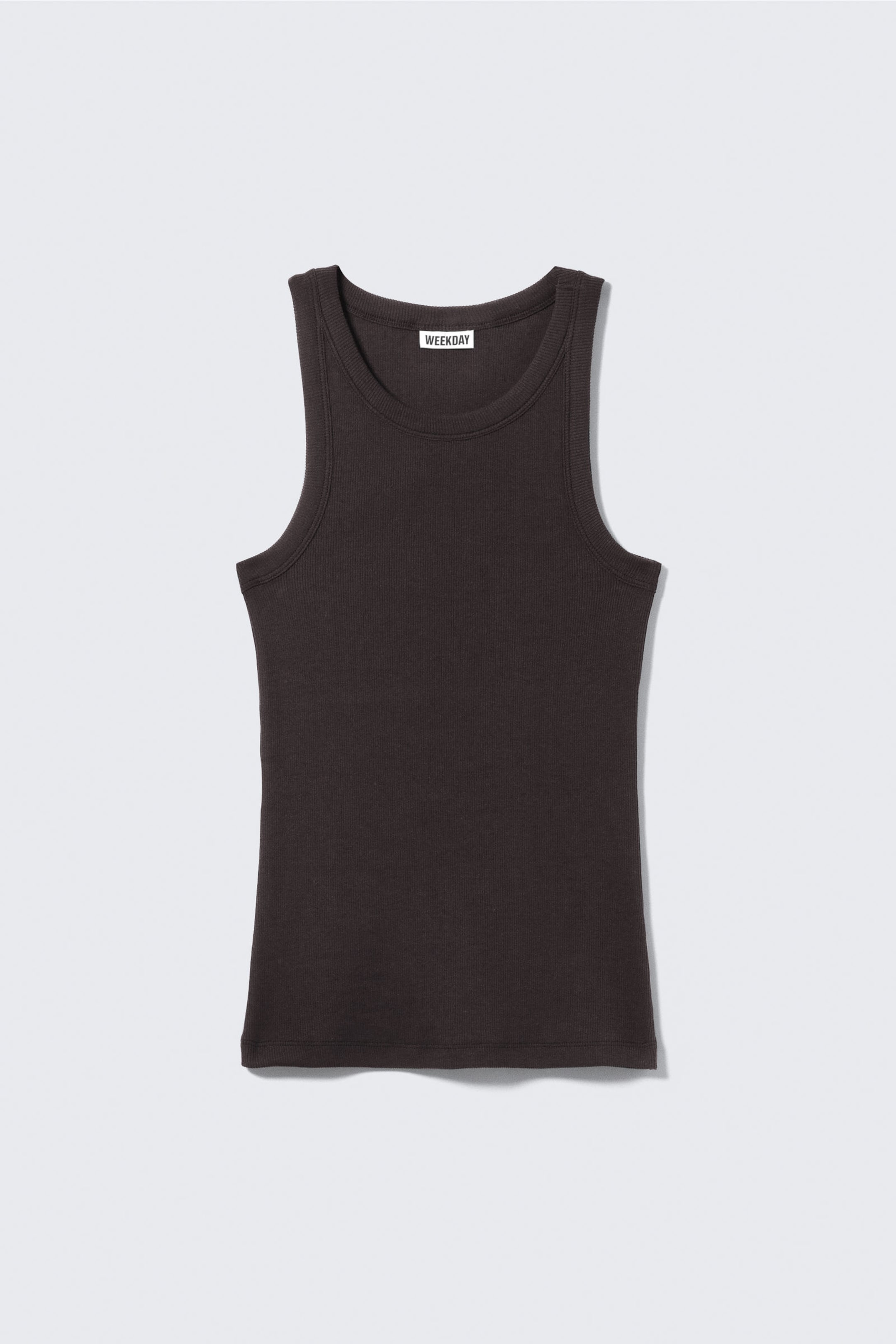 #353031 - Fitted Rib Tank Top