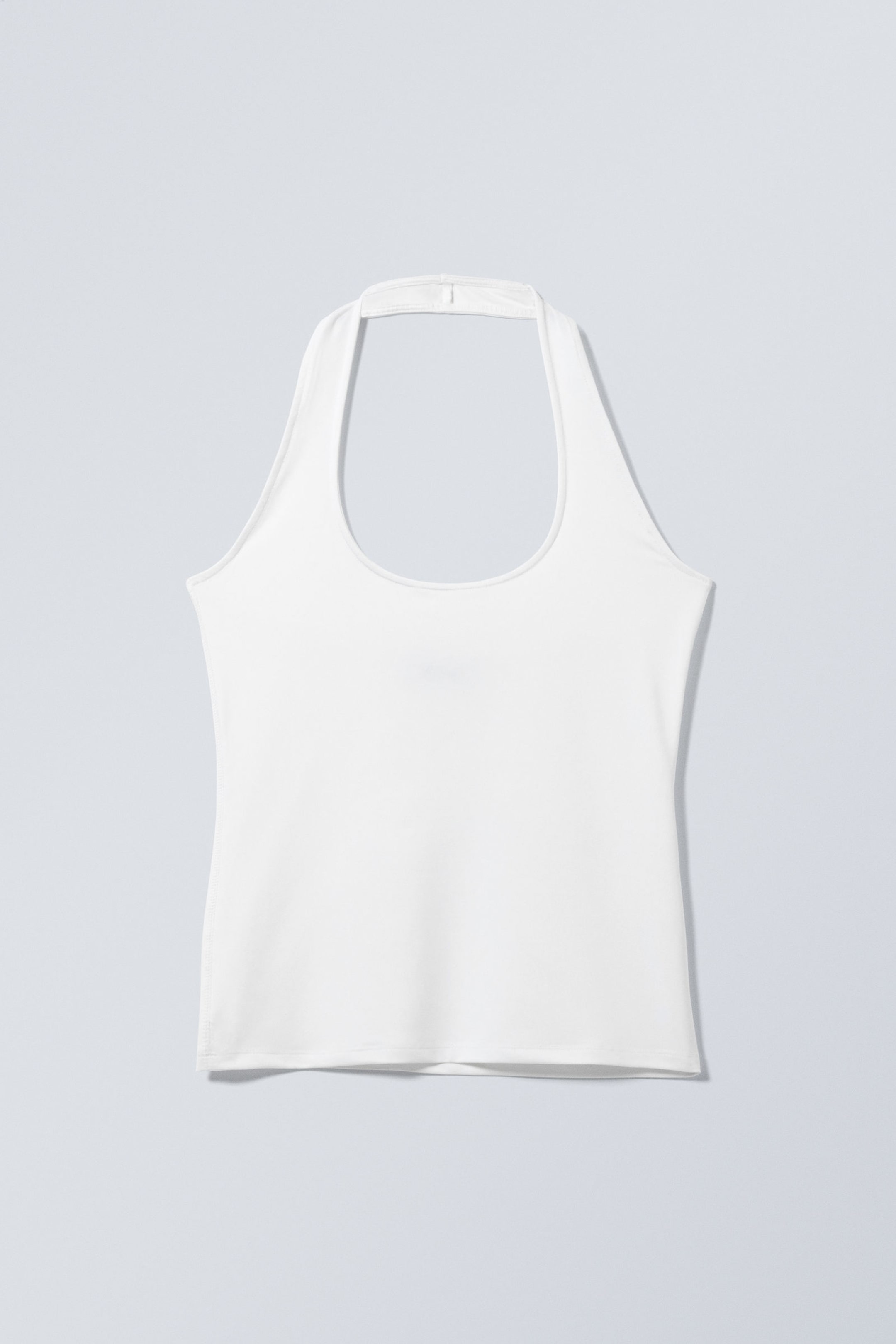 White - Astrid Halterneck Top - 0