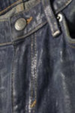 Coated Dusty Blue - Tief sitzende beschichtete Jeans Arrow - 1