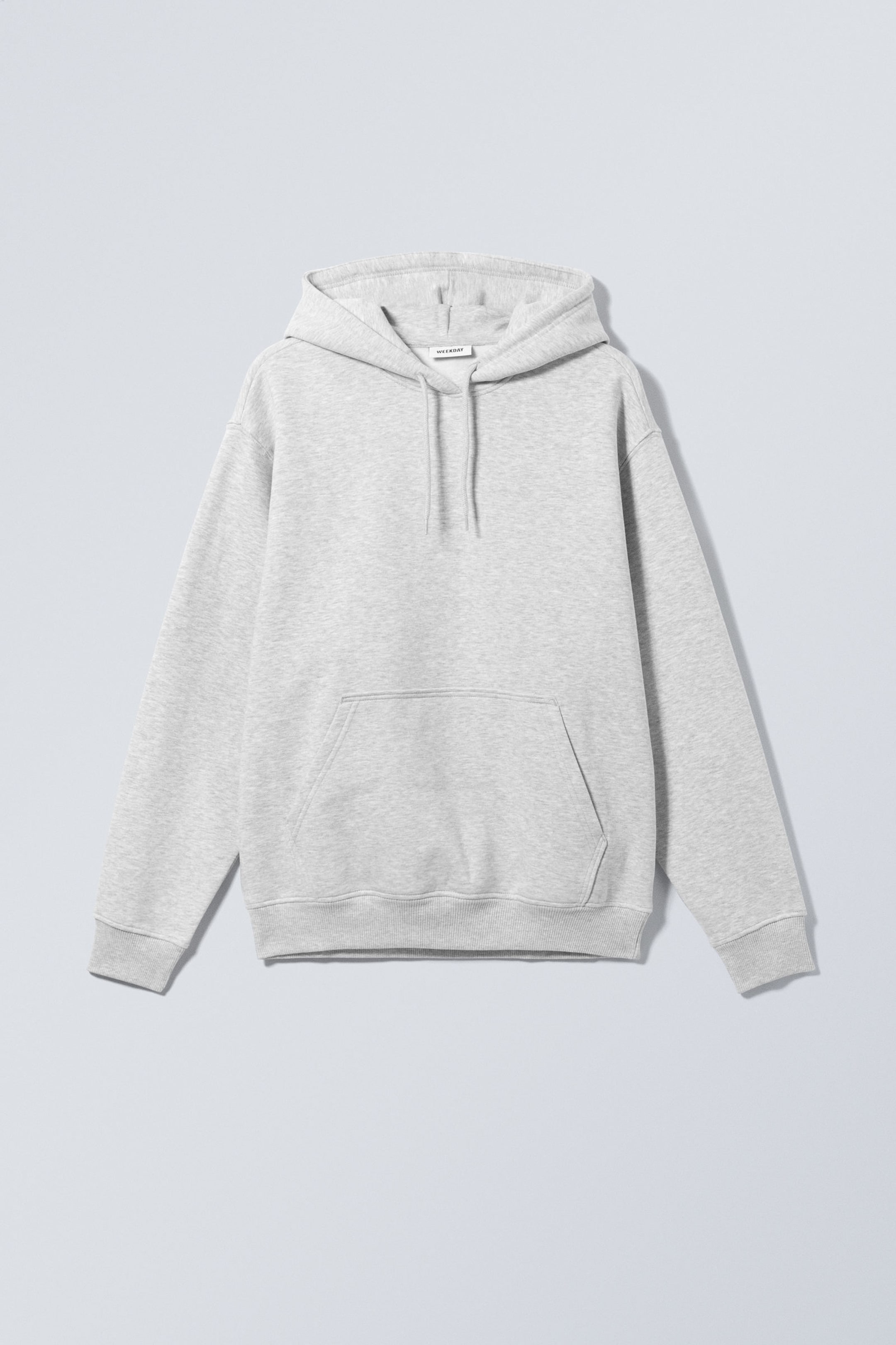 Grey Melange - Relaxed Heavy Hoodie - 0