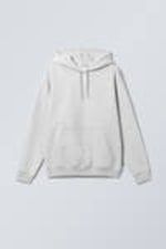 Grey Melange - Relaxed Heavy Hoodie - 0