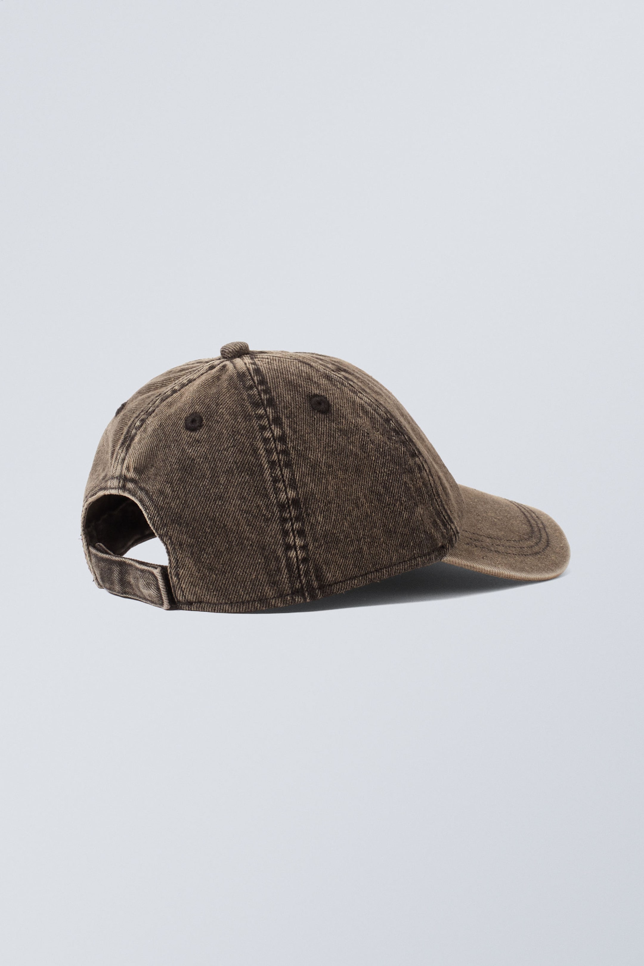 Dunkles Graubraun - Baseball-Cap aus Denim - 1