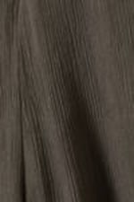 Dark Brown - Crinkled Low-Rise Wide-Leg Trousers - 5