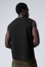 Black - Boxy Tank Top - 3