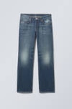 Mine Blue - Mittelblau - Arrow Low Waist Regular Straight Leg Jeans - 2