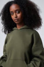 Dark Khaki Green - Oversized Heavyweight Hoodie - 1