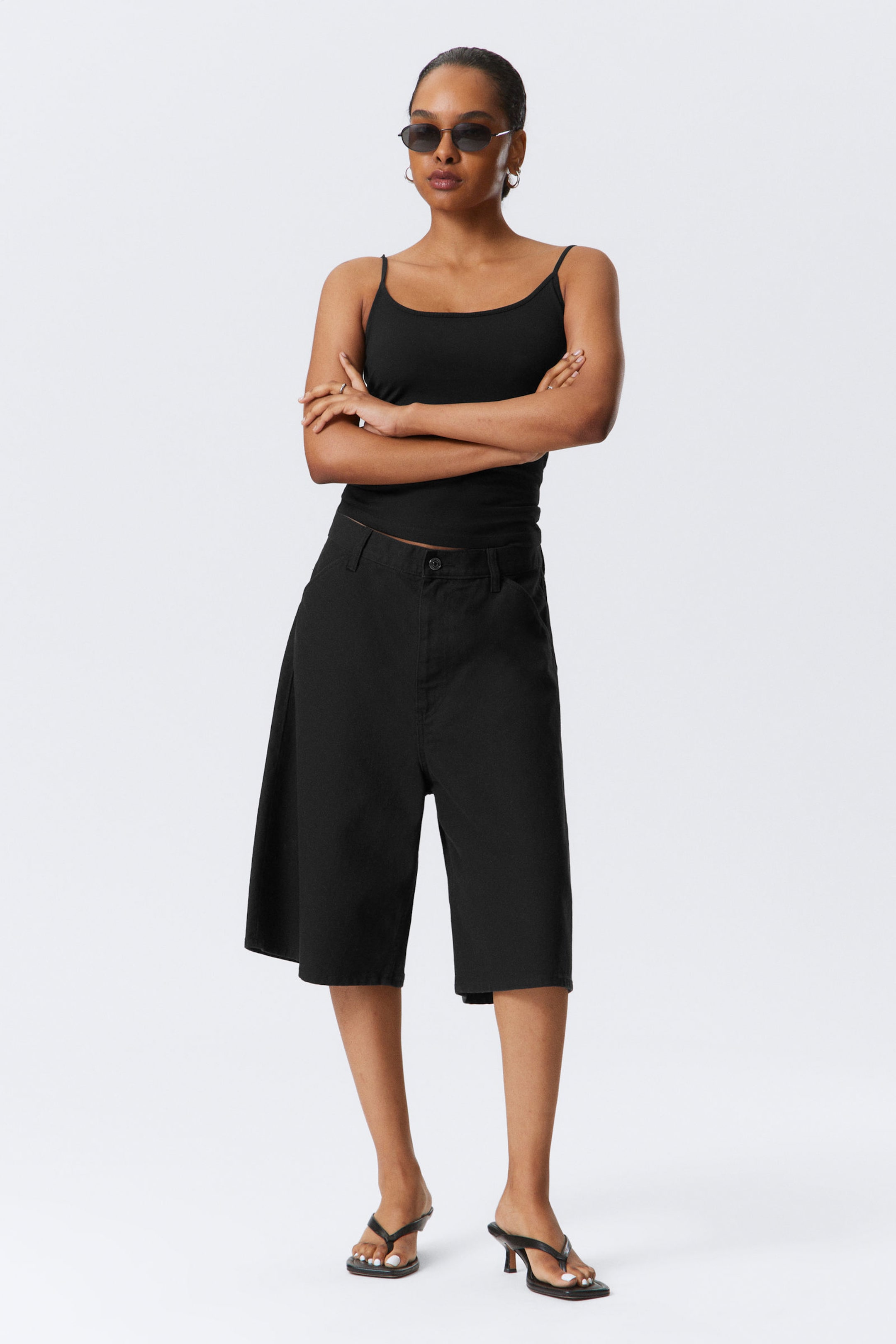 Black - Astro Loose Baggy Linen-Blend Shorts - 4