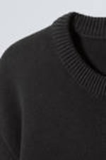 Black - Fabian Jacquard Knit Sweater - 1