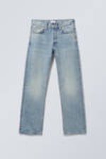 Seventeen Blue - Medium Blue - Orbit Mid Rise Regular Straight Leg Jeans - 5