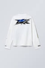 Moto Logos - Great Boxy Graphic Long Sleeve T-shirt - 1