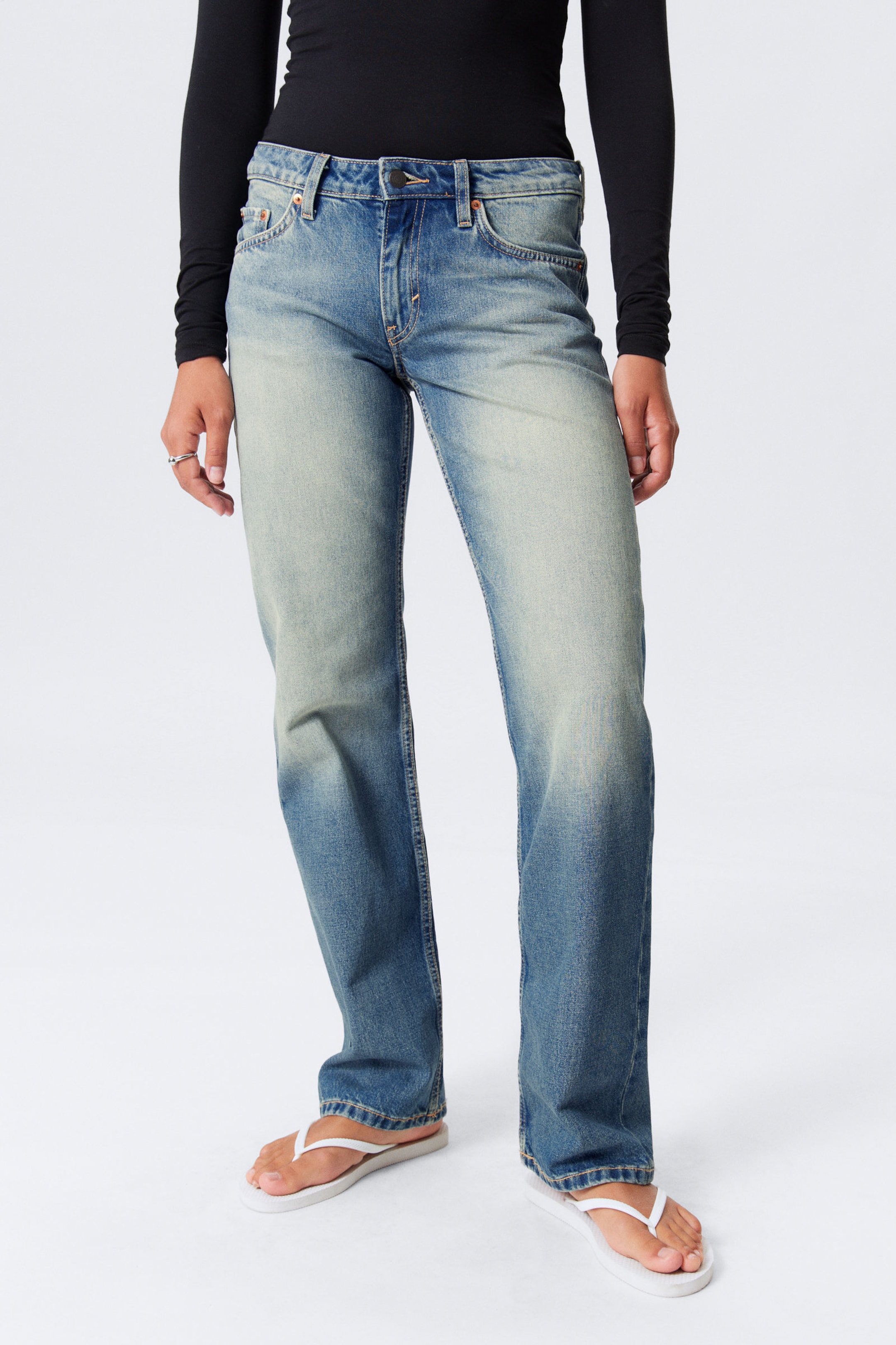 #79829D - Arrow Low Rise Regular Straight Leg Jeans - 2
