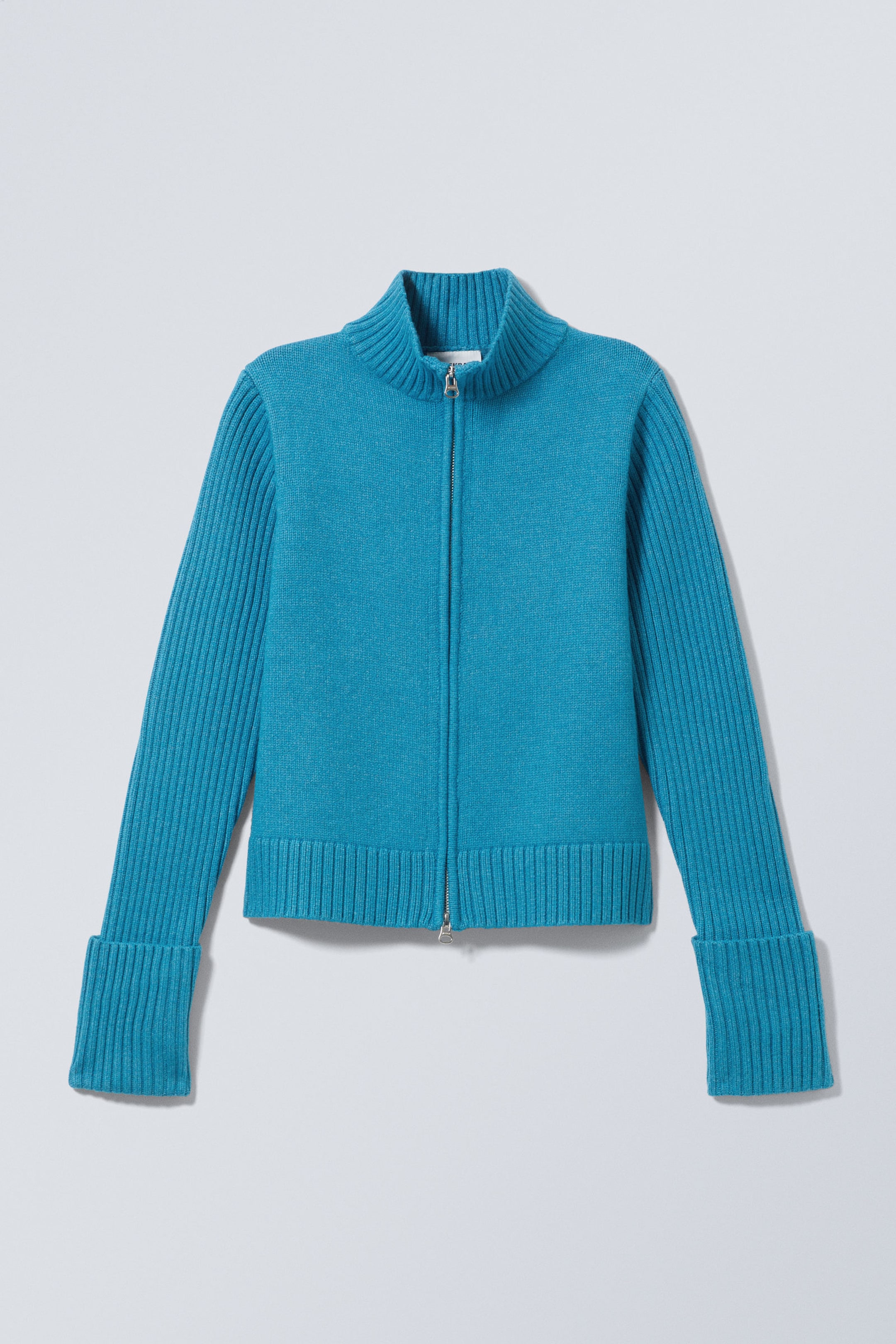 Hellblau - Strickjacke mit Reißverschluss Winona - 0