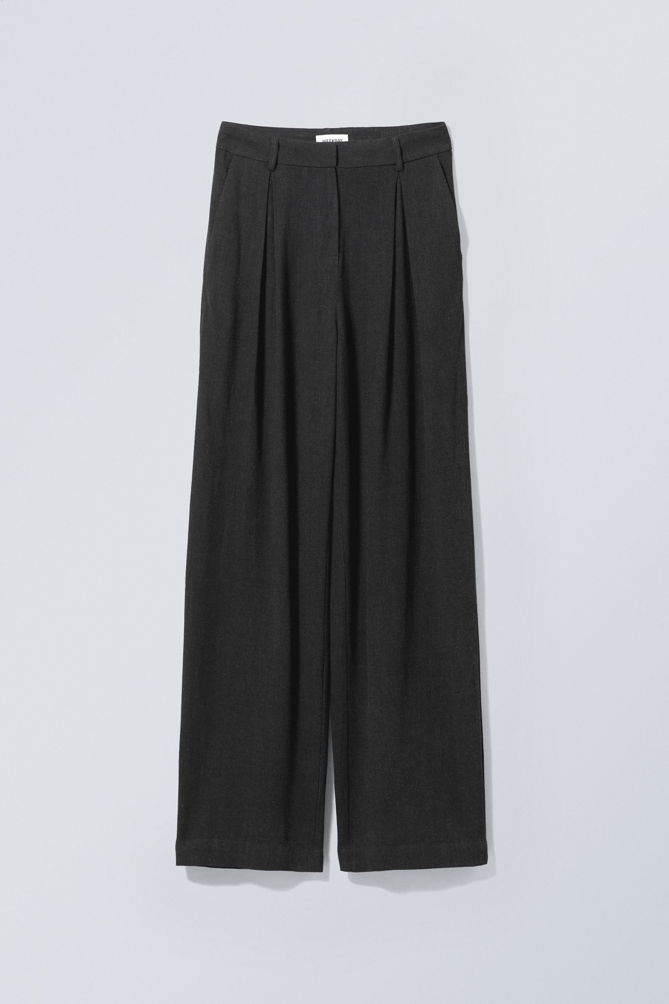 Black - Lilah Linen Mix Trousers - 0