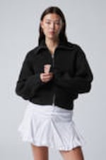 Black - Bea Zip Cardigan - 1