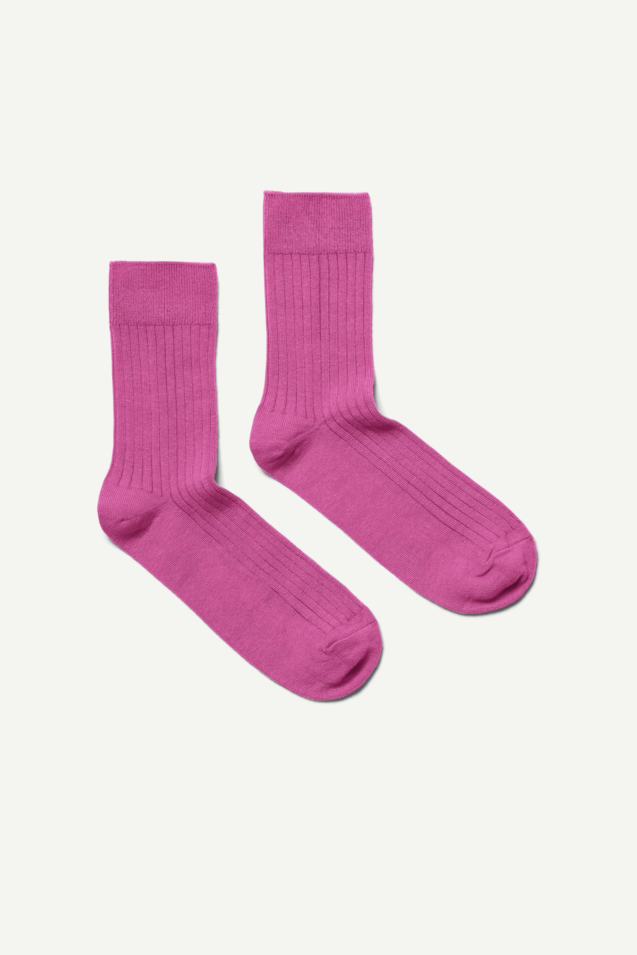 Dark pink - Selma Socks - 0