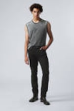 Almost Black - Black - Sunday Slim Tapered Leg Jeans - 0