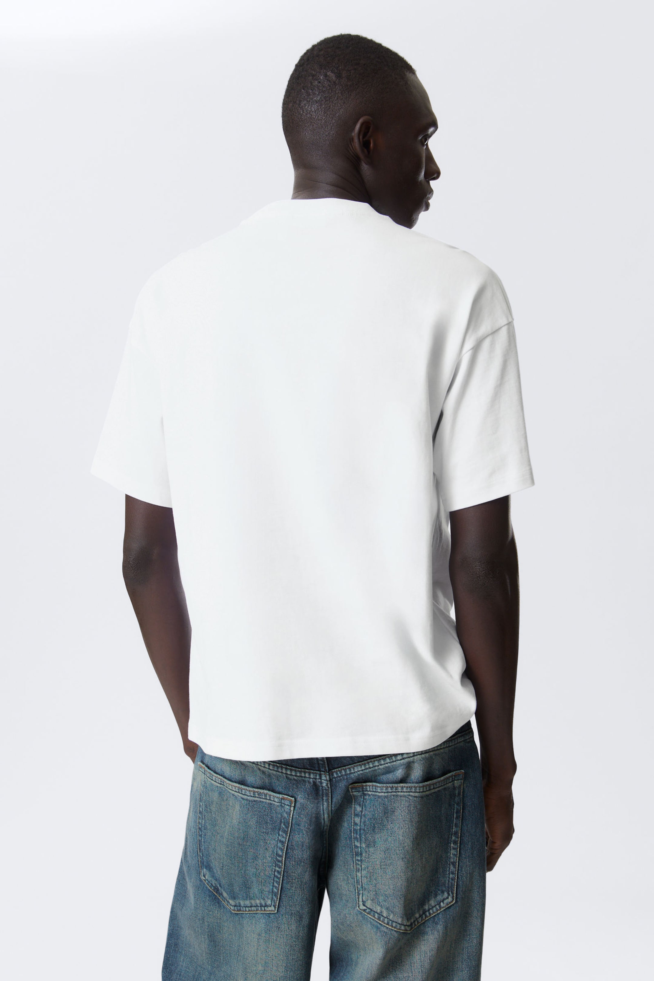 Weiß - Zappy Blobb - Bedrucktes kastiges T-Shirt - 2
