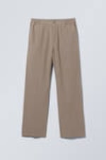 Zacht taupe - Relaxte casual broek - 0