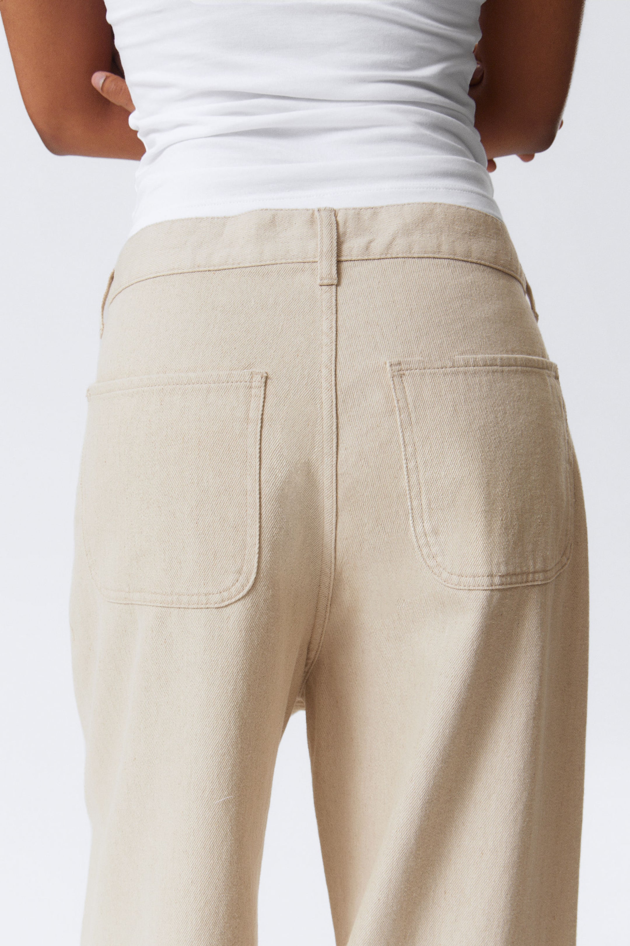 Ecru - Astro Loose Baggy Leg Linen-Blend Trousers - 9