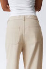 Ecru - Astro Loose Baggy Leg Linen-Blend Trousers - 9