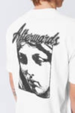 White - Afterwards - Relaxed Graphic Printed T-shirt - 2