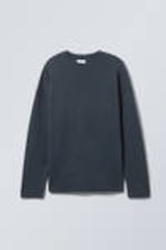 Navy - Eloise Oversized Wool Sweater - 0