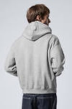 Light Grey Melange - Relaxed Heavy Hoodie - 3