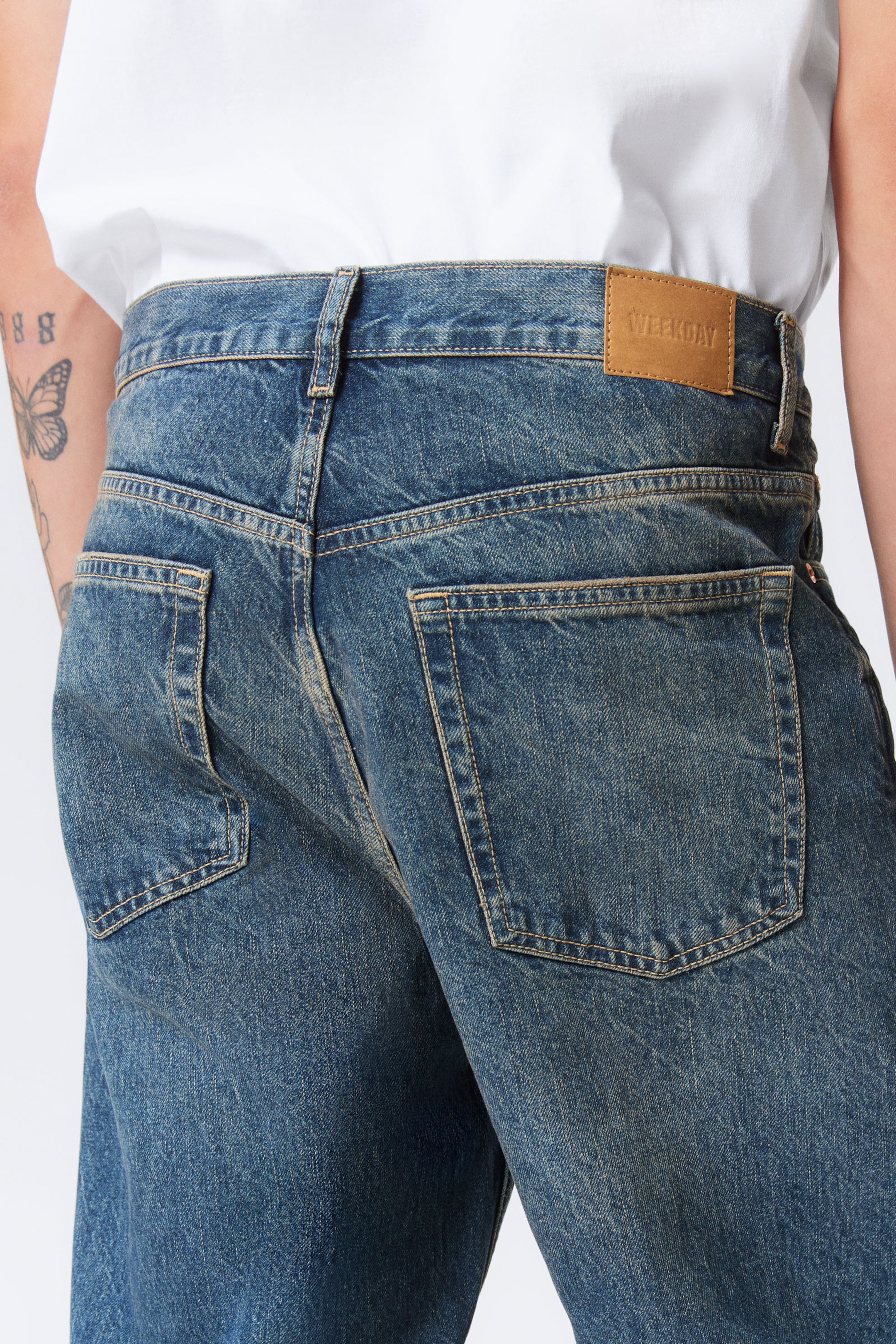 Moss Blue - Galaxy Loose Straight Leg Jeans - 8