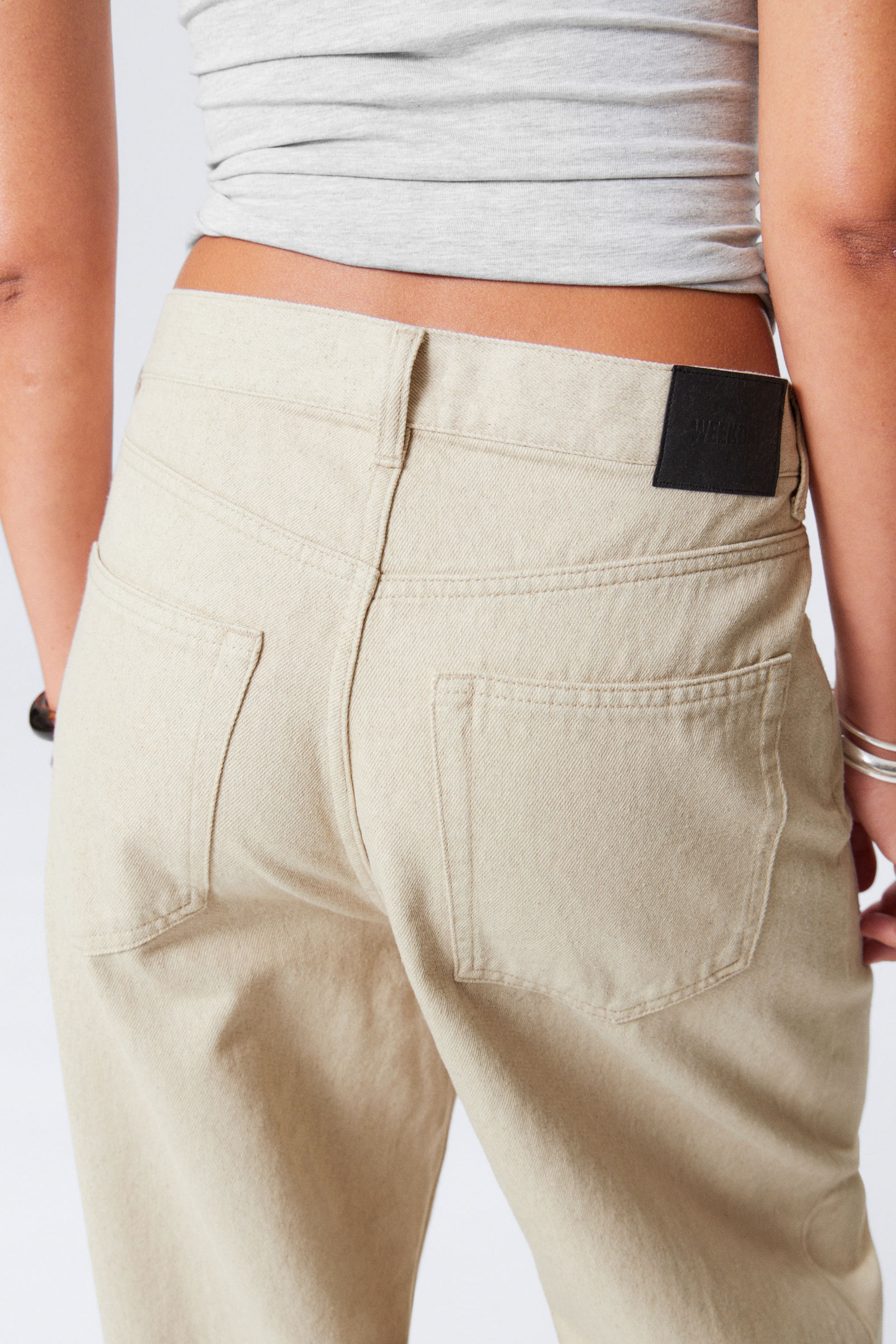 Ecru - Astro Baggy Linen Blend Trousers - 3